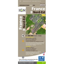 Carte OACI 2022 Nord-Est PAPIER