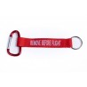 Porte clé mousqueton Remove Before Flight